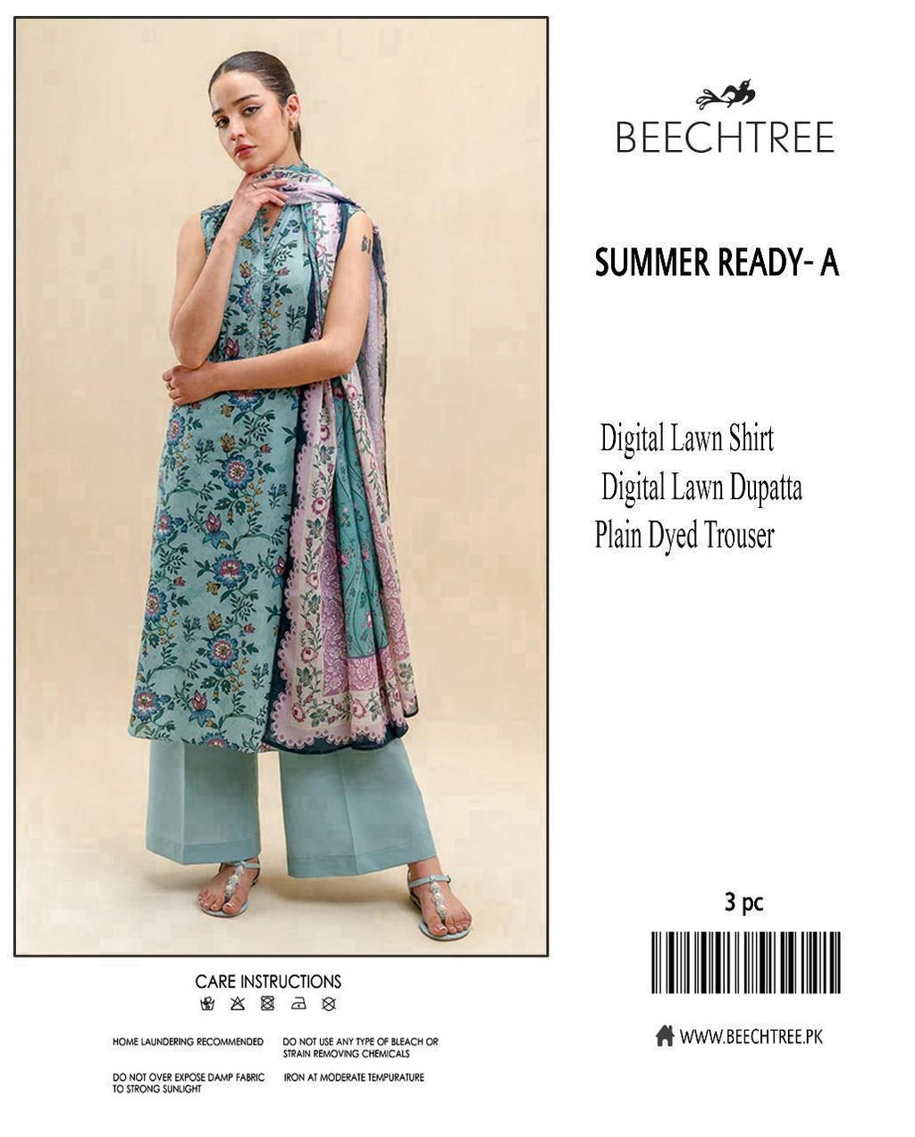 BeechTree Printed Lawn 3pc