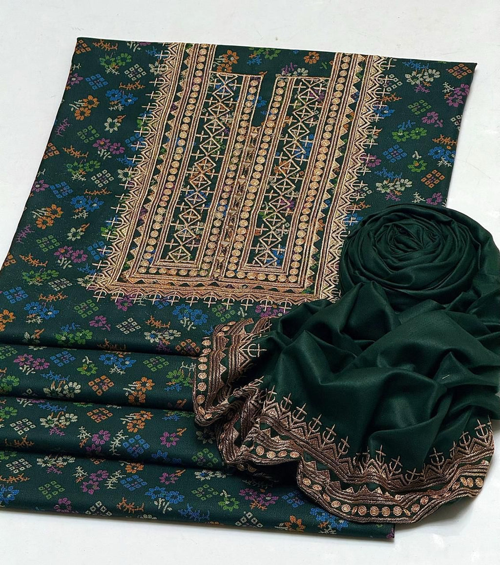 Women Embroidery Dress Unstitched